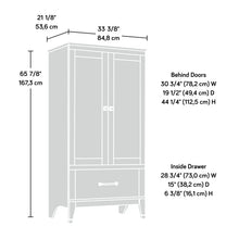 Sauder Carson Forge Armoire, Washington Cherry Finish