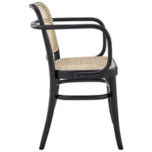 Modway Winona Wood Dining Chair Set of 2 in Black