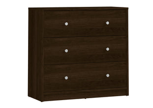 Tvilum Studio Collection 3-Drawer Dresser, Coffee