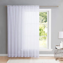NICETOWN White 84 Inch Long, Extra Wide Sheer Voile Window Curtains Panel