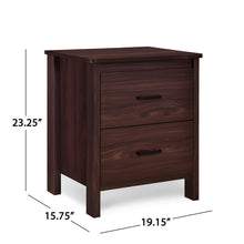 Noble House Hysham 3 Piece Dresser and Nightstand Set, Walnut