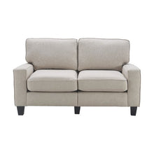 Serta Palisades Modern Track Arm 61-inch Loveseat, Gray Fabric