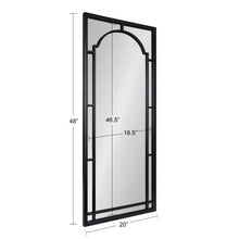 Kate and Laurel Lyla Modern Metal Framed Wall Mirror, 20 x 48