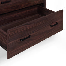 Noble House Hysham 3 Piece Double Dresser and Nightstand Set, Walnut