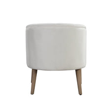 Better Homes & Gardens Barrel Accent Chair, Vanilla Dream Beige, Velvet Upholstery
