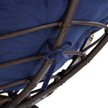 Better Homes & Gardens Papasan Chair, Polyester, Blue