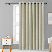 Melodieux Cotton Room-Darkening Blackout Curtain Drapes, Grommet Top, 1 Panel