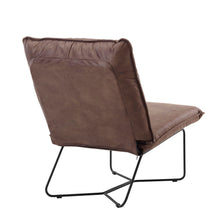 Better Homes & Gardens Pillow Lounge, Accent Chair, Brown Faux Leather Upholstery