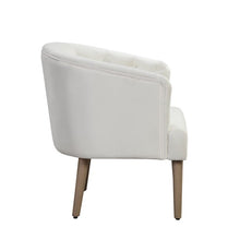 Better Homes & Gardens Barrel Accent Chair, Vanilla Dream Beige, Velvet Upholstery