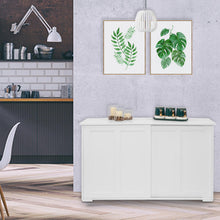 Ktaxon Storage Sideboard Buffet Cabinet, with 2 Sliding Doors Wine Shelf White