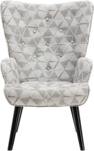 Dolonm Velvet Accent Chair Modern Tufted Button Wingback Vanity Chair with Arms Upholstered Tall Back Desk Chair with Solid Wood Legs for Living Room Bedroom Waiting Room(Teal)