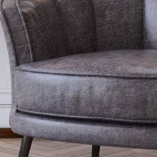 Merax Modern Luxury Upholstered Accent Chair Velvet Vanity Armchair for Bedroon Livingroom Office Grey, Set of 1, Brown