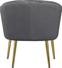 Morden Fort Velvet Barrel Club Chair Accent Armchair with Golden Legs , White