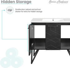 Swiss Madison Well Made Forever SM-BV261B Vanity, Black