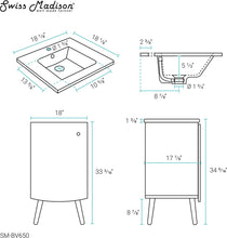 Swiss Madison SM-BV650 Bathroom Vanity, White