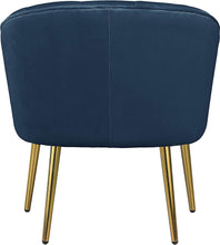 Morden Fort Velvet Barrel Club Chair Accent Armchair with Golden Legs , White