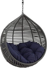 Modway EEI-3637-GRY-GRY Garner Teardrop Outdoor Patio Swing Chair