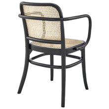 Modway Winona Wood Dining Chair Set of 2 in Black