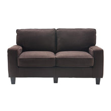 Serta Palisades Modern Track Arm 61-inch Loveseat, Gray Fabric