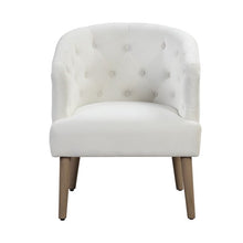 Better Homes & Gardens Barrel Accent Chair, Vanilla Dream Beige, Velvet Upholstery
