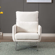 Merax Espresso Modern Comfortable Upholstered Accent Chair with Lumbar Cushion,Teddy Velvet Reading Armchair