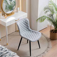 Kidol & Shellder Dining Chairs Set of 2 Black Living Room Chairs PU Upholstered Desk Chair,Loads Up to 300lbs,3 Mins Quick Assembly
