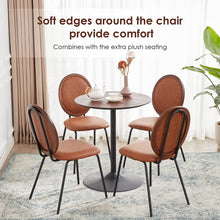 Caster Velvet Gilding Kitchen Dining Chairs Set of 2,Modern Industrial Upholstered Mid Century Metal Dining Chair for Dining Room Chairs Wood Round Back Dining Chair Indoor Small Place White ,18