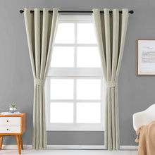 Melodieux Cotton Room-Darkening Blackout Curtain Drapes, Grommet Top, 1 Panel