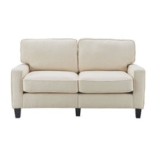 Serta Palisades Modern Track Arm 61-inch Loveseat, Gray Fabric