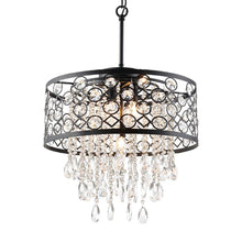 Magdalen Light Lantern Drum Chandelier with Crystal Accents