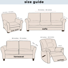 Great Bay Home Stretch Printed Washable Loveseat Slipcover