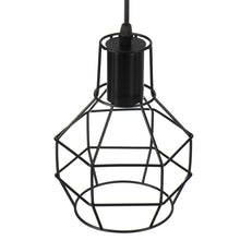 Black Pendant Light Fixtures, Kitchen Light Fixtures, SINGES Edison Metal Caged Vintage Hanging Pendant Fixture for Kitchen Dining Room Bar Hotel, E27 Base