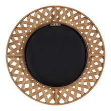 Kate and Laurel Nubury Woven Framed Wall Mirror, Natural 28