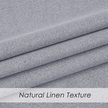 Melodieux Linen-textured Blackout Room-Darkening Thermal Insulated Curtains