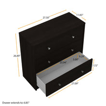 Tvilum Studio Collection 3-Drawer Dresser, Coffee