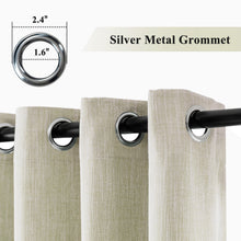 Melodieux Cotton Room-Darkening Blackout Curtain Drapes, Grommet Top, 1 Panel