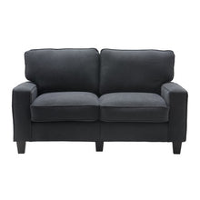 Serta Palisades Modern Track Arm 61-inch Loveseat, Gray Fabric