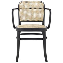 Modway Winona Wood Dining Chair Set of 2 in Black