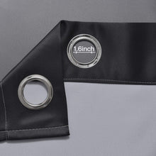 Yakamok Black Curtains with Grommet Room Darkening Ombre Window Drapes for Living Room/Bedroom,2 Panels, 52x84 Inch