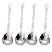 Guitar Coffee Teaspoons,4 Pcs