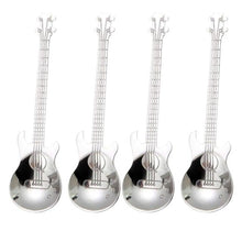 Guitar Coffee Teaspoons,4 Pcs