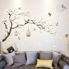 Big Size Tree Birds Flower Wall