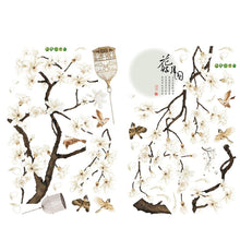 Big Size Tree Birds Flower Wall