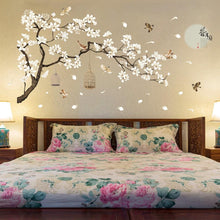 Big Size Tree Birds Flower Wall