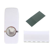Toothpaste Dispenser with 5 Toothbrush Holder