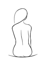Abstract Lady Line Canvas Wall Art