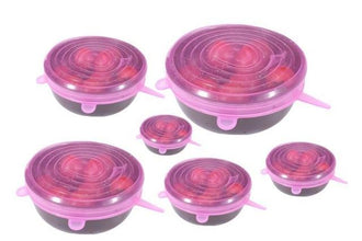 6pcs Reusable Silicon Stretch Lids