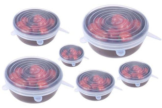 6pcs Reusable Silicon Stretch Lids