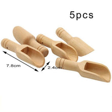 Wooden Kitchen Herb Powder Scoop