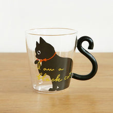 Cat Glass Juice Coffee Cup